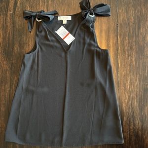 NWT Michael Kors black top size XS